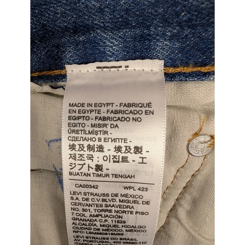 Levis 501 Original‎ Jeans Mens 36X31 Blue Denim Button Fly NWT 